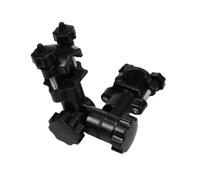 Totority Support de Parapluie en Plastique Noir Motif Antidérapant, Facile à Installer, Compatible Tube de 28-12mm, pour Fauteuil Roulant et Jours de Pluie