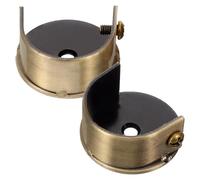 Totority Supports et ou à 28mm Tringles Alliage 2pcs Rideaux en Support Mural Élégant Facile à Installer Barre Penderie ou Fenêtre