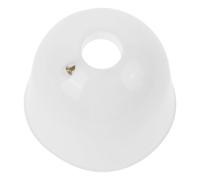 Totority Ventilateur de plafond cache inférieur en plastique blanc, fonction anti-poussière et nettoyage pratique, style contemporain, adapté aux ventilateurs suspendus