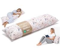 Totsy Baby Coussin de Grossesse pour Dormir 145 cm - traversin Plat ou Oreiller de Corps Coussins maternité et d’Allaitement idéal pour Femme Enceinte oreillers Long et Confortable Oeko-Tex