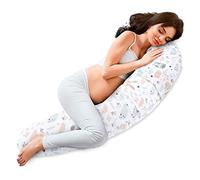 Totsy Baby Coussin pour Dormir sur Le côté 190cm - traversin Plat de Grossesse Oreiller de Corps idéal pour Le Repos et Le Bien-être des Futures Mamans en Forme de C Oeko-Tex