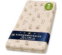Totsy Baby Matelas Bebe 70x140 cm pour Enfant lit et Voyage - Bébé Respirant roulé Matelas en Mousse avec Lavable Housse pour Lits Sol ou Berceau 70 x 140 Oeko-Tex