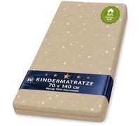 Totsy Baby Matelas Bebe 70x140 cm pour Enfant lit et Voyage - Bébé Respirant roulé Matelas en Mousse avec Lavable Housse pour Lits Sol ou Berceau 70 x 140 Oeko-Tex