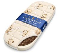 Totsy Baby Matelas Bebe - Sarrasin pour lit Bebe Berceau couffin nacelle et Lits Parapluie 35 x 75 avec Housse Enfant Protection Contre l'humidité Ovale