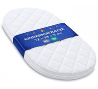 Totsy Baby Matelas cododo 72x33 cmpour nacelle Berceau couffin bébé Naissance Enfant Poussette Landau Ovale Parc Nouveau-né Nourrisson Confortable - Respirant & Lavable 72 x 33 Oeko-Tex
