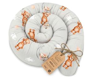 Totsy Baby Oreiller Corps Dormeur Latéral 400 cm Coton Oeko-Tex Long Coussin Ergonomique Respirant Lavable de Couchage Soutien Cou Confort Ours en Peluche