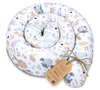 Totsy Baby Oreiller de positionnement latéral - 300 cm - Coton - Oreiller Long - Traversin de lit - Certifié Öko-Tex - Hiboux