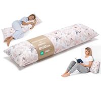 Totsy Baby Traversin Ergonomique 40x145 cm Housse Amovible - Coussin de maternité pour Dormir sur Le côté Body Pillow Bou oux Respirant - certifié Oeko-TEX Rose Sauvage