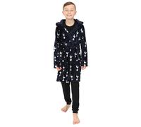 Tottenham Hotspur Peignoir à capuche en polaire pour enfant Motif éperons, bleu, 8-9 ans
