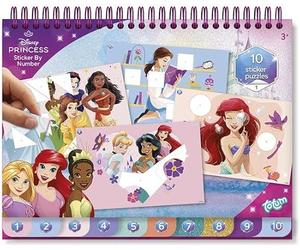 Totum Disney Princess Livre d'autocollants - Livre d'apprentissage avec Pages à colorier