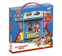 Totum Kit Créatif - Pat Patrouille - Sticker Box 12R+2S+Bookl - Boîte d'autocollants Plus de 950 avec Carnet