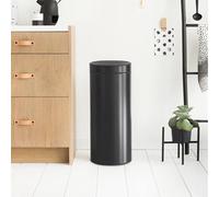 Brabantia Poubelle Touch Bin 30 L noir mat