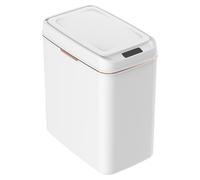 Touchless Automatic Sensor Trash Can Slim Narrow Square Design Smart Motion Detection Garbage Bin With Lid Bathroom Office Bedroom Living Room Waste Container