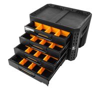 ToughBuilt Boîte verrouillable StackTech TB-B1-D-74-BEA – 4 tiroirs verrouillables – Noir