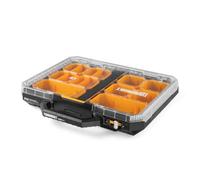 TOUGHBUILT StackTech TB-B1-O-10-BEA - Organiseur bas empilable - Couvercle transparent