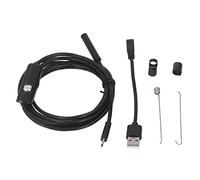 TOUISEDGI Endoscope Industriel USB, Caméra D'inspection Endoscope Avec 6 Lumières LED Réglables Caméra D'inspection De Tuyau De Sonde De 7 Mm étanche IP67 Pour Mesurer les Tuyaux(2M)