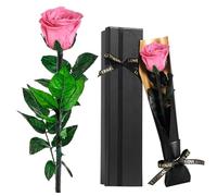 Touloube Rose Eternelle Préservée, Fleur Roses Cadeau Femme, Idee Rosee Cadeau Anniversaire Noel Femme pour Elle, Maman Amie Épouse Sœur Mamie, Présent Amour Fete des Meres, Saint-Valentin