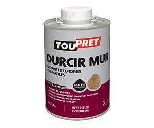 Toupret 420010 Durcisseur de mur pour renforcer enduits/peintures 1 L