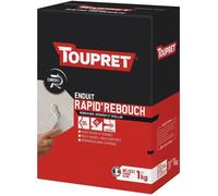TOUPRET Enduit rapide de rebouchage intérieur / extérieur poudre 1 kg + spatule incluse