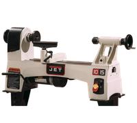 Tour à bois diamètre de tournage 254 mm entre-pointes 368 mm 0,6 kW 230V vitesses variables Jet JWL-1015VS-M
