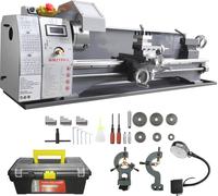 Tour à métaux SucceBuy, 8,3 x 29,5 pouces, tour d'établi de précision, vitesse 0-2500 tr/min, moteur sans balai de 750 W, engrenage métallique