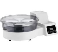 Tour à poterie électrique SucceBuy 450 W, tour à poterie avec plateau tournant en aluminium de 28 cm, pédale et vitesse réglable de 30 à 300 tr/min, boîtier robuste en PP, idéal pour les amateurs d'ar