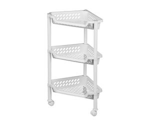 Tour à roulettes avec Paniers de Rangement - Blanc
