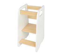 Tour d'apprentissage à partir de 1 an - Sûr et réglable en Hauteur- Élégant et Robuste - Tour d'observation Enfant, Tour Eveil Bébé en Bois de 18 Mois- 80 * 50 * 40 cm