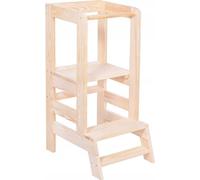 Tour d'apprentissage - Aide à la cuisine - 90x39x52 cm - Bois naturel