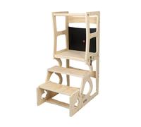 Tour d'apprentissage Chaise d'apprentissage avec tableau à craies 2 en 1 Cuisine Learning Aides de cuisine Tour d'apprentissage Montessori pour enfants
