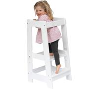 Tour d'apprentissage Montessori, chaise haute pour enfant en bois naturel, tour vide