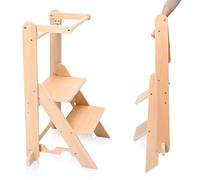 Tour d'apprentissage pliable Montessori pour enfants de 1 à 3 ans facile à assembler et sécurisée