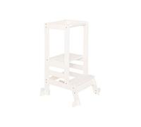 Tour d'apprentissage pour enfant Tour d'observation coloris blanc -Longueur 59,5 x Profondeur 53,5 x Hauteur 90 cm - -