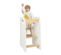 Tour d'apprentissage pour enfants et marchepied pour bébé - Marchepied pour enfant (Blanc)