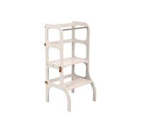 Ette Tete Tour d'apprentissage STEP'n'Sit® Convertible 2 en 1, fermoirs dorés, Gris