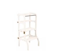Ette Tete Tour d'apprentissage table Step'n'Sit Blanc fermoirs dorés
