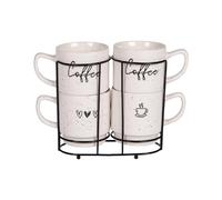 Tour de 4 mugs Sweet coffee 39 cl
