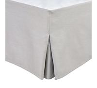 Tour DE LIT Cache SOMMIER 160 X 200 CM + 30 CM Gris Clair