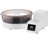 Tour de potier électrique SucceBuy 450 W, tour de potier avec plateau tournant de 28/36 cm, disque en céramique avec pédale, vitesse réglable de 30 à 300 tr/min et cuvette amovible, idéal pour les ama