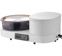 Tour de potier électrique SucceBuy 450 W, tour de potier avec plateau tournant de 28 cm, pédale et vitesse réglable de 30 à 300 tr/min, boîte à outils incluse, parfait pour les amateurs d'art potier e