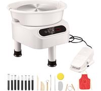 Tour de potier machine céramique - 450W - 28cm - fonctionnement à pédale - pieds de support inclus - pour les amateurs et les professionnels