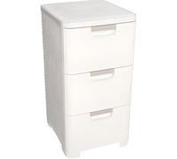 Curver Tour à tiroirs Style – 3 x 14 L rotin 33 x 38 x 59,5 cm crème
