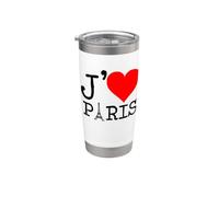 Tour Eiffel J'adore Paris Gobelet isotherme en acier inoxydable double paroi