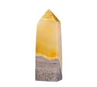 - Tour hexagonale naturelle, figurine décorative en pierre, design de taille compacte, mise au point d'énergie positive | Centre de table pour la maison pour une statue élégante pour