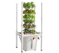 Tour hydroponique VEVOR 30 modules, Hydrotower à 6 niveaux, kit de culture hydroponique avec lampe LED pour plantes,via application, réservoir d'eau de 20 litres et pompe, tour hydroponique pour herbe