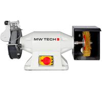 Touret à meuler brosse dia. 200 mm 2950 rpm 900 W 230V arbre 32 mm y compris meule et brosse MW-Tech ME20W 230V