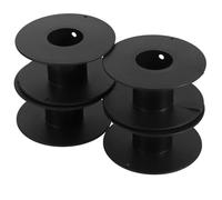 Touret Fil Électrique en Plastique Noir, 4 Pièces, Portable | Rallonge Électrique Extérieure Étanche, Bobine pour Câble, Rangement Léger pour Fil Tressé, Usage Outdoor