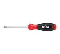 Wiha Tournevis PRO SoftFinish Pozidriv PZ1 – Lame ronde 80 mm – Manche multicomp.