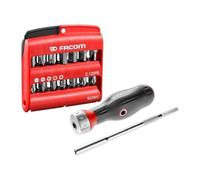 Tournevis à cliquet avec 28 embouts de vissage FACOM ATCL.2A2PB Protwist
