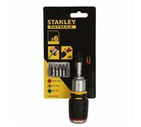 Tournevis à cliquet boule STANLEY - FATMAX + 6 embouts PH, PZ, fente - mécanisme 40 dents